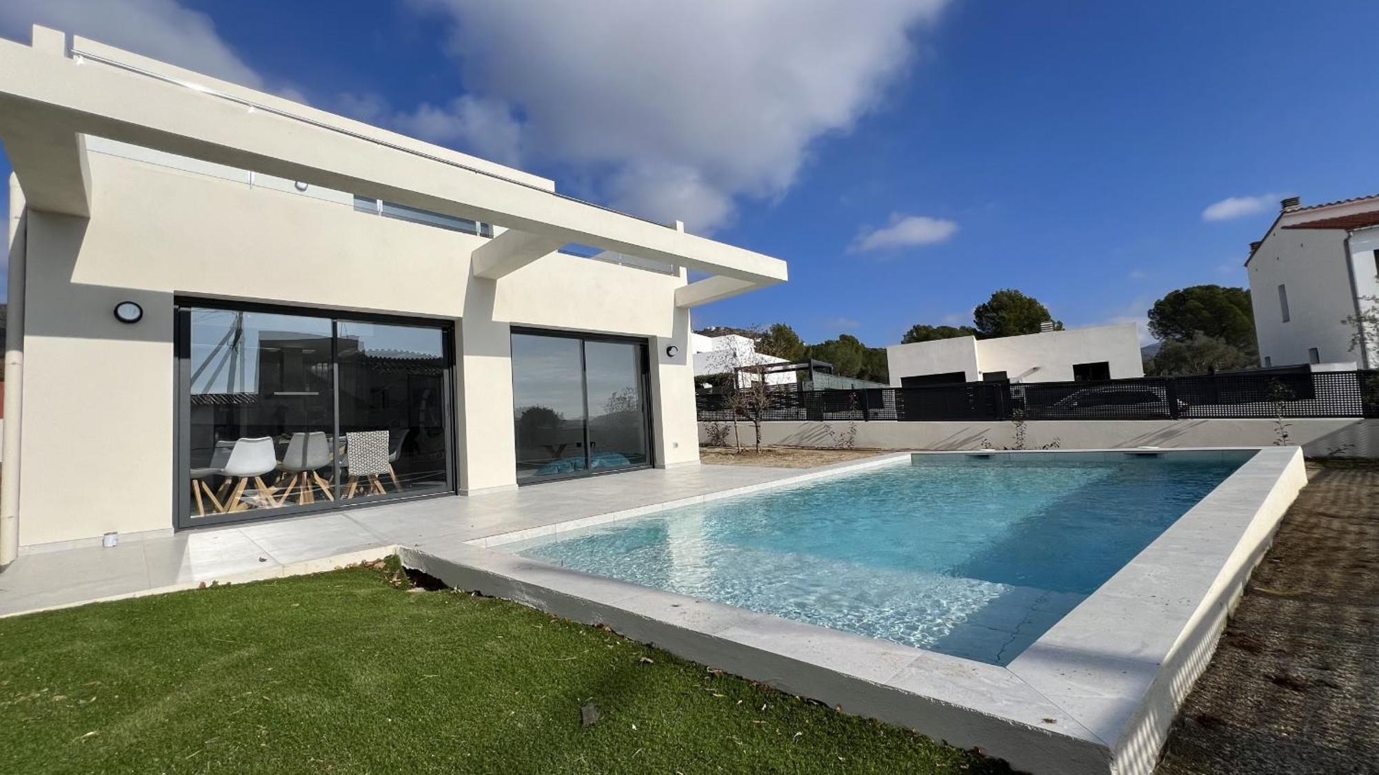 Casa Moderna Roses Con Piscina Y Jardin Mas Bosca, Roses Vila Palau Saverdera Exterior foto