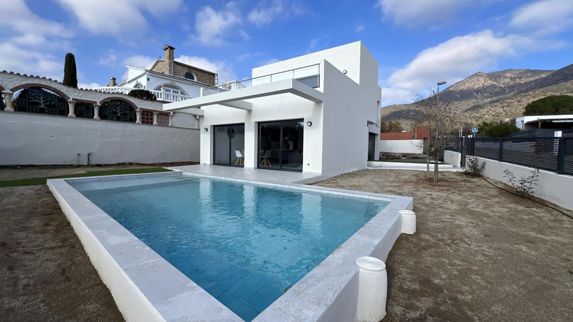 Casa Moderna Roses Con Piscina Y Jardin Mas Bosca, Roses Vila Palau Saverdera Exterior foto
