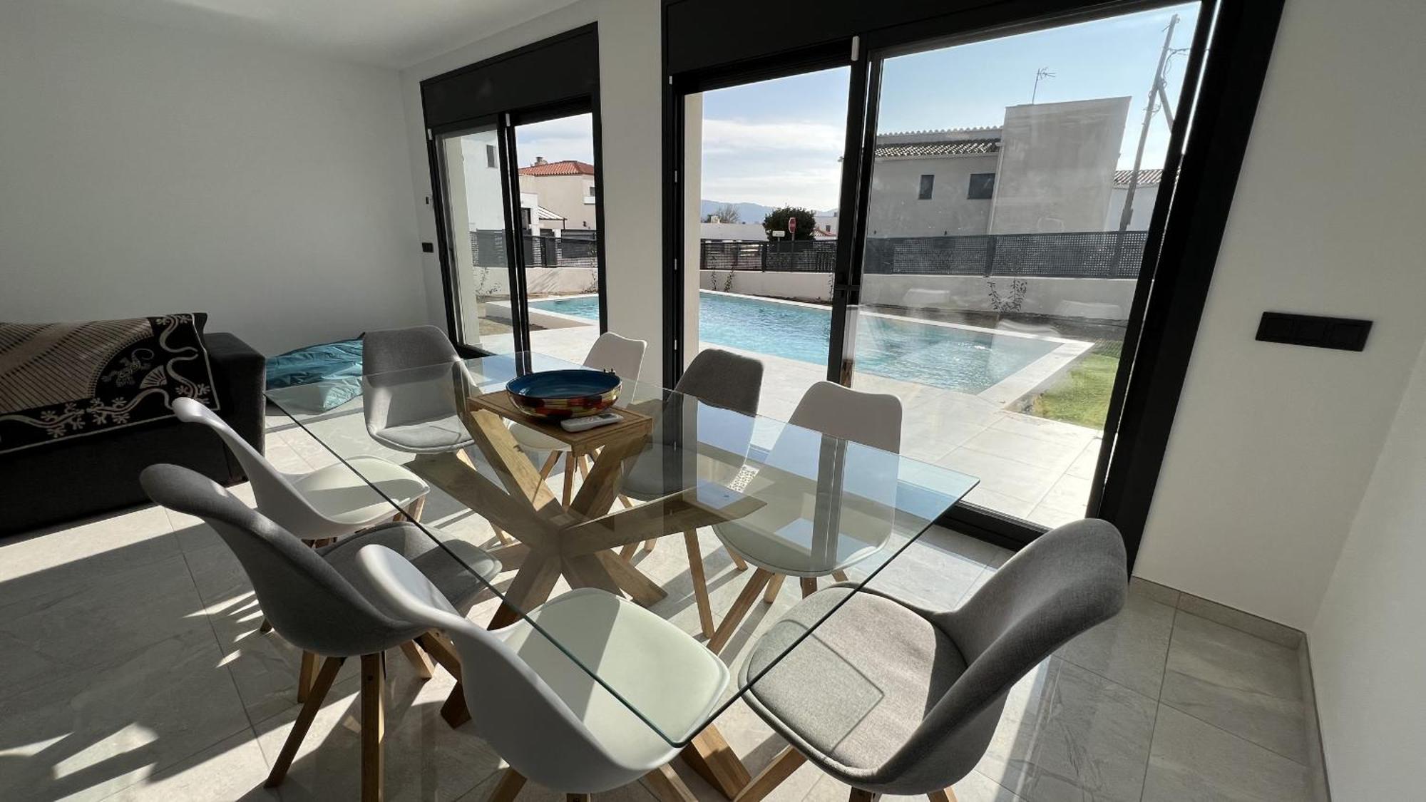 Casa Moderna Roses Con Piscina Y Jardin Mas Bosca, Roses Vila Palau Saverdera Exterior foto