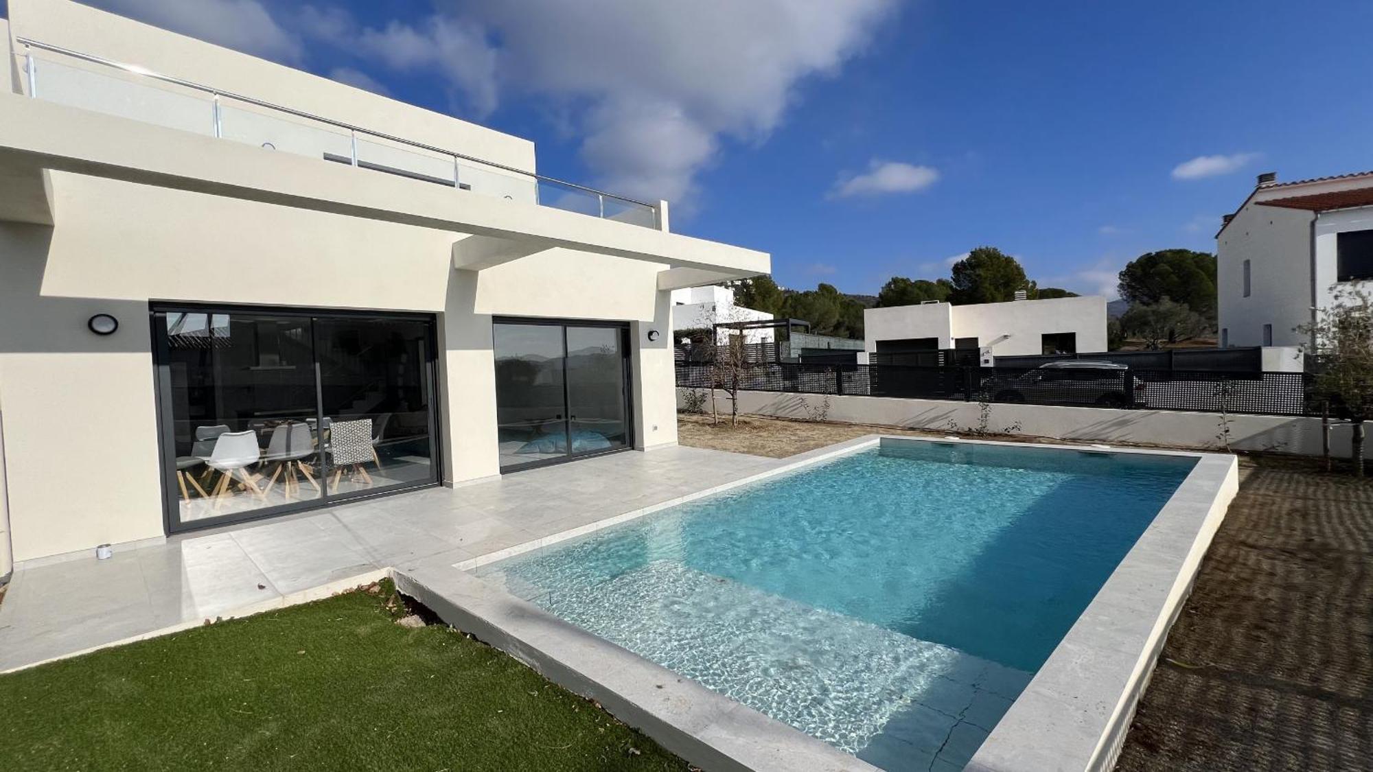 Casa Moderna Roses Con Piscina Y Jardin Mas Bosca, Roses Vila Palau Saverdera Exterior foto